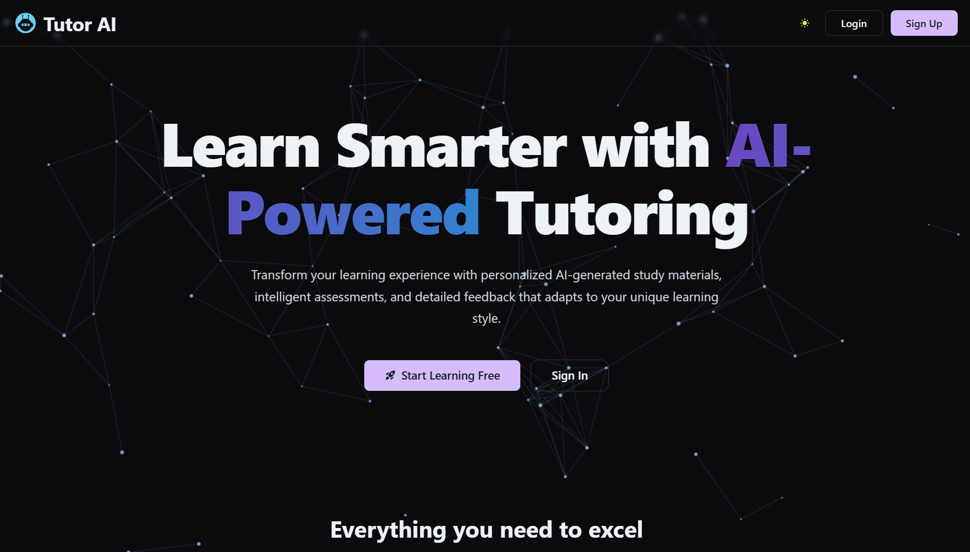 Multi Agent AI Tutoring System